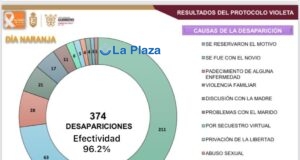 Gráfica de datos del gobierno estatal