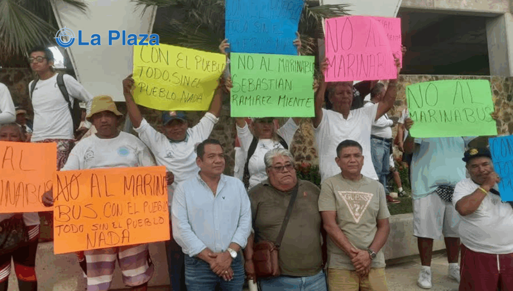 Amagan con boicotear el arranque de operación del Marinabús el 1 de noviembre